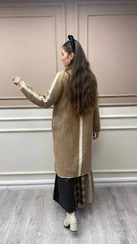 İnvee 6733 Camel Angora Hırka