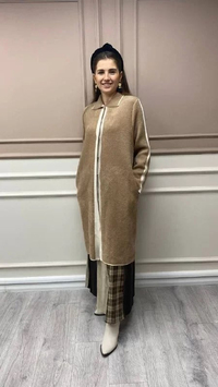 İnvee 6733 Camel Angora Hırka