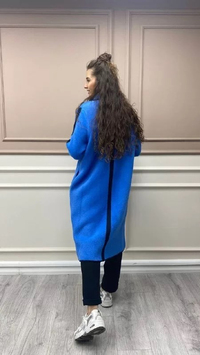 İnvee 6733 Mavi Angora Hırka
