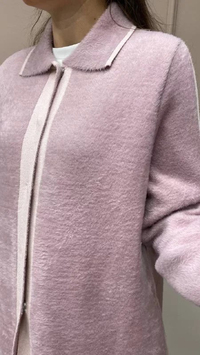 İnvee 6733 Pembe Angora Hırka