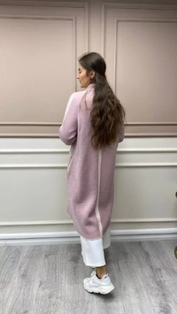 İnvee 6733 Pembe Angora Hırka