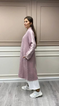 İnvee 6733 Pembe Angora Hırka