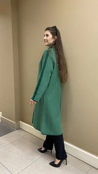 İnvee 6733 Yeşil Angora Hırka
