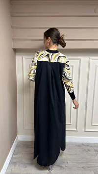 İnvee 6764 Sarı Elbise