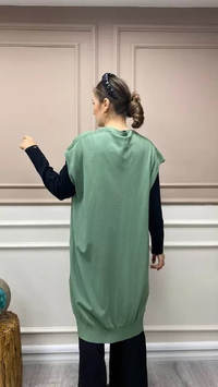 İnvee 6765 Çağla Triko Yelek