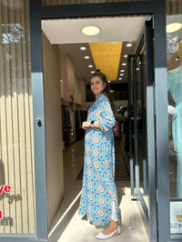 İnvee 6782 Mavi Yanı Yırtmaçlı Kap