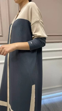 İnvee 6804 Antrasit Uzun Triko Hırka