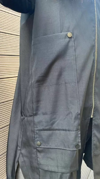 İnvee 6814 Siyah Cep Detaylı Şapkalı Kap