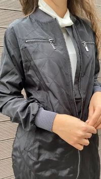 İnvee 6822 Siyah Paraşüt Kumaş Fermuarlı Kap