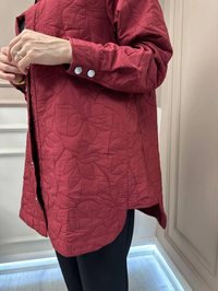 İnvee 6827 Bordo Kapitone Ceket