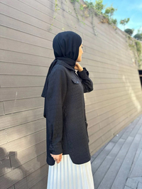 İnvee 6827 Siyah Kapitone Ceket