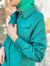 İnvee 6827 Yeşil Kapitone Ceket