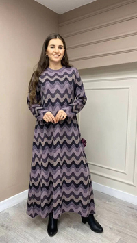 İnvee 6838 Lila Elbise