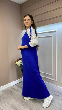 İnvee 6853 Sax Penye Elbise