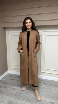 İnvee 6855 Camel Fermuarlı Kap