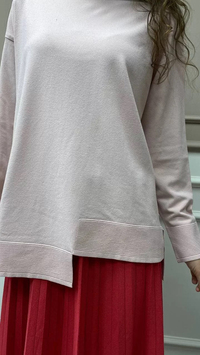 İnvee 6859 Pudra Asimetrik Kesim Tunik