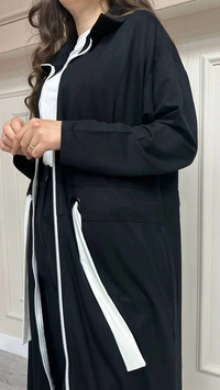 İnvee 6861 Siyah Penye Önü Büzgülü Kap