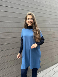 İnvee 6862 İndigo İki Renkli Triko