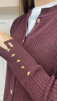 İnvee 6863 Bordo Hırka