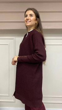 İnvee 6863 Bordo Hırka