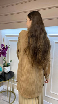 İnvee 6865 Camel Çıtçıtlı Gömlek