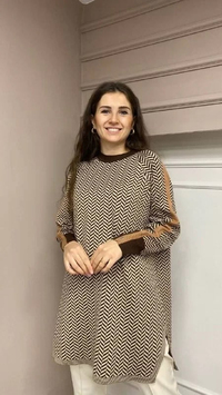 İnvee 6867 Kahve Triko