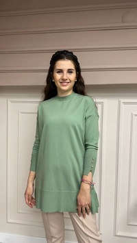İnvee 6882 Çağla Bilek Detaylı Triko