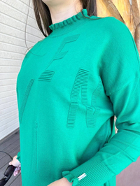 İnvee 6890 Benetton Baskılı Triko Tunik