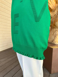 İnvee 6890 Benetton Baskılı Triko Tunik