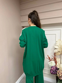 İnvee 6891 Benetton Küp Desenli Triko Hırka