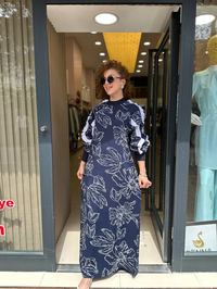 İnvee 6894 Lacivert Elbise