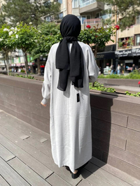 İnvee 6897 Gri Düğmeli Kap