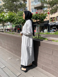 İnvee 6897 Gri Düğmeli Kap
