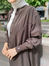 İnvee 6897 Kahve Düğmeli Kap