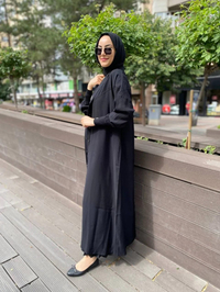 İnvee 6897 Siyah Düğmeli Kap