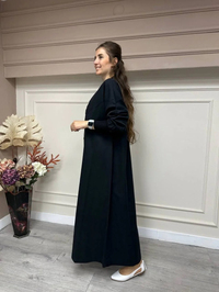 İnvee 6897 Siyah Düğmeli Kap