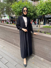 İnvee 6897 Siyah Düğmeli Kap