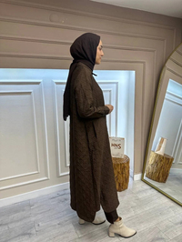 İnvee 6914 Kahve Kapitone Kap