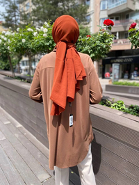 İnvee 6926 Kahve Penye Tunik