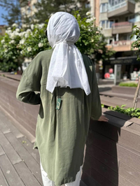İnvee 6959 Haki Cep Detaylı Tensel Gömlek
