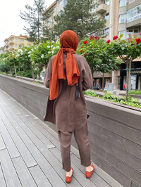 İnvee 6959 Kahve Tensel İkili Takım