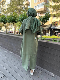 İnvee 6961 Haki Fermuarlı Kap
