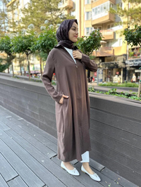İnvee 6961 Kahve Fermuarlı Kap