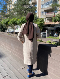 İnvee 6983 Bej Modal Ara Boy Kap