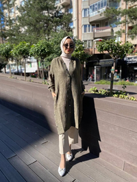 İnvee 6983 Haki Modal Ara Boy Kap