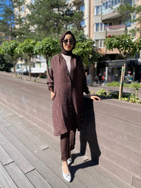 İnvee 6983 Kahve Modal Ara Boy Kap