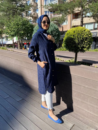 İnvee 6983 Lacivert Modal Ara Boy Kap