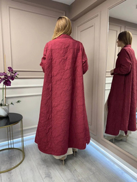 İnvee 7039 Bordo Çıtçıtlı Kap