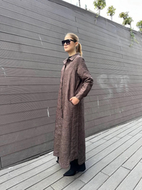 İnvee 7039 Kahve Çıtçıtlı Kap