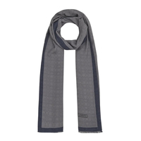 İpekevi 04356 Gri Dört Mevsim Monogram Şal